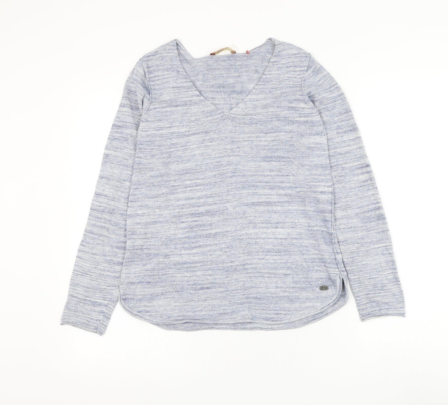 EDC Womens Blue Round Neck Polyester Pullover Jumper Size XS