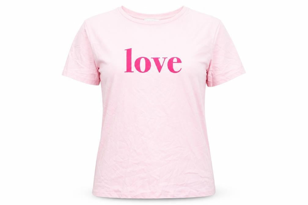 Papaya Womens Pink Polyester Basic T-Shirt Size 10 Roll Neck - Love