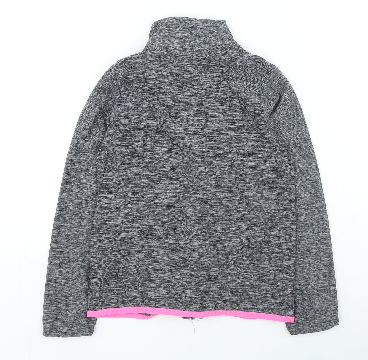 NEXT Girls Grey Jacket Size 9 Years Zip