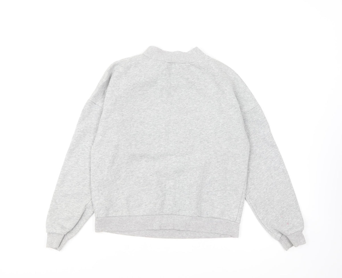 Divided by H&M Girls Grey Cotton Pullover Sweatshirt Size S Pullover - Youth Tribe