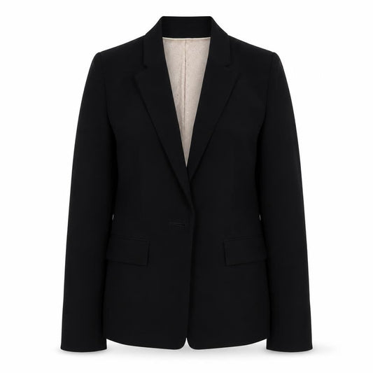 John Lewis Womens Black Polyester Jacket Blazer Size 8