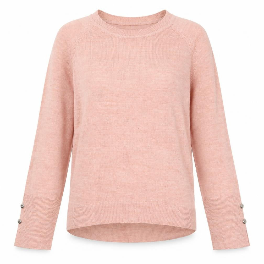 Primark Womens Pink Round Neck Acrylic Pullover Jumper Size 4