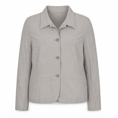Talbots Womens Grey Wool Jacket Blazer Size 18