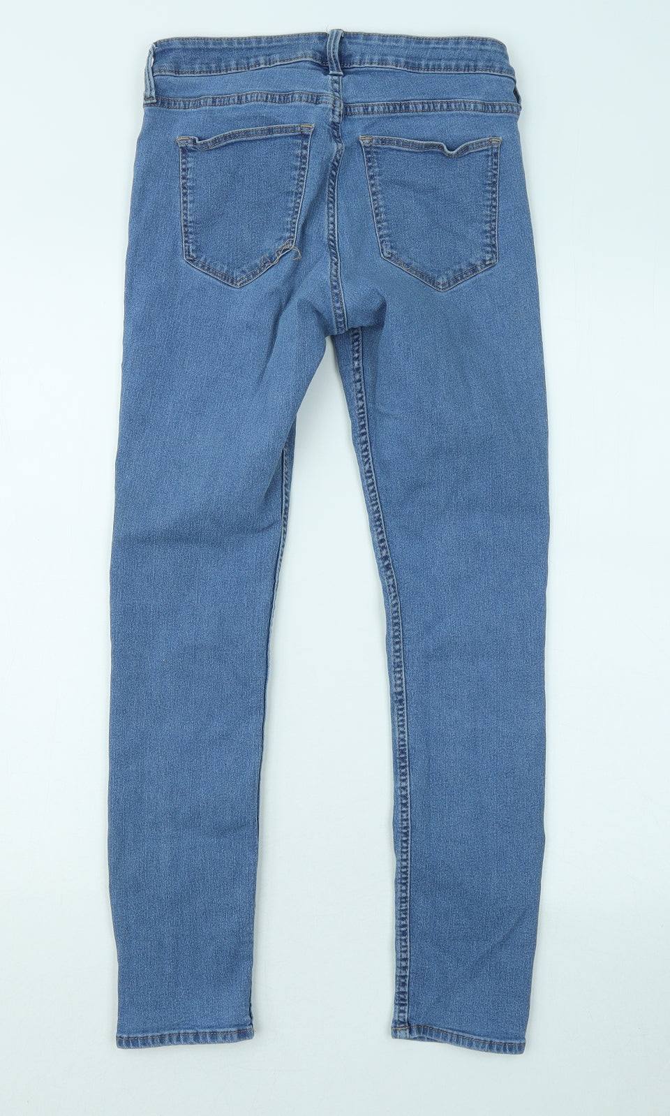 H&M Womens Blue Cotton Skinny Jeans Size 28 in L26 in Regular Zip