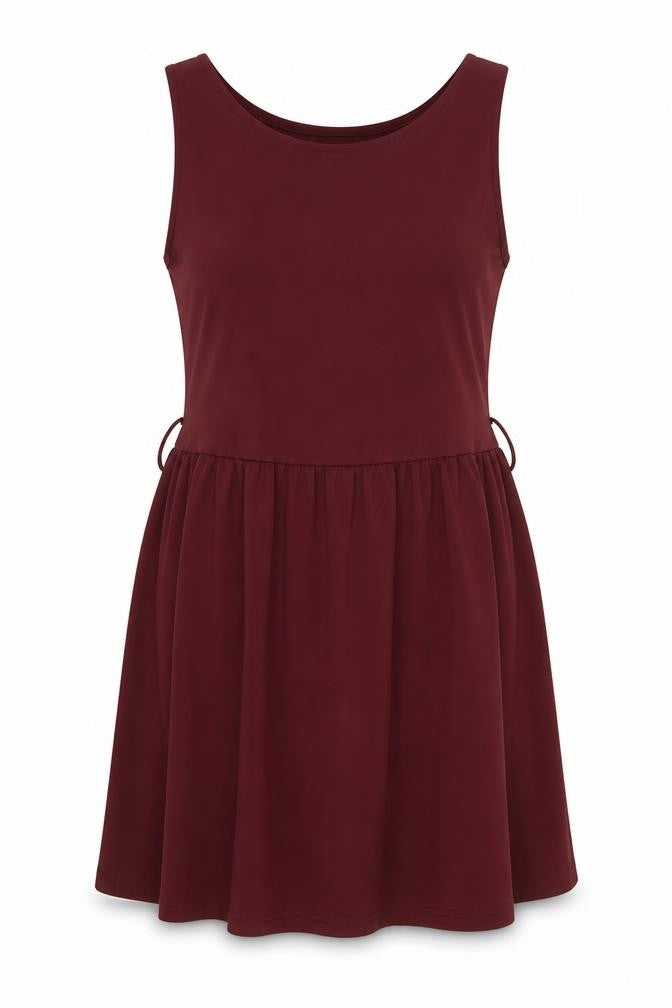 Pixie+Diamond Womens Purple Polyester Skater Dress Size 14 Boat Neck Pullover