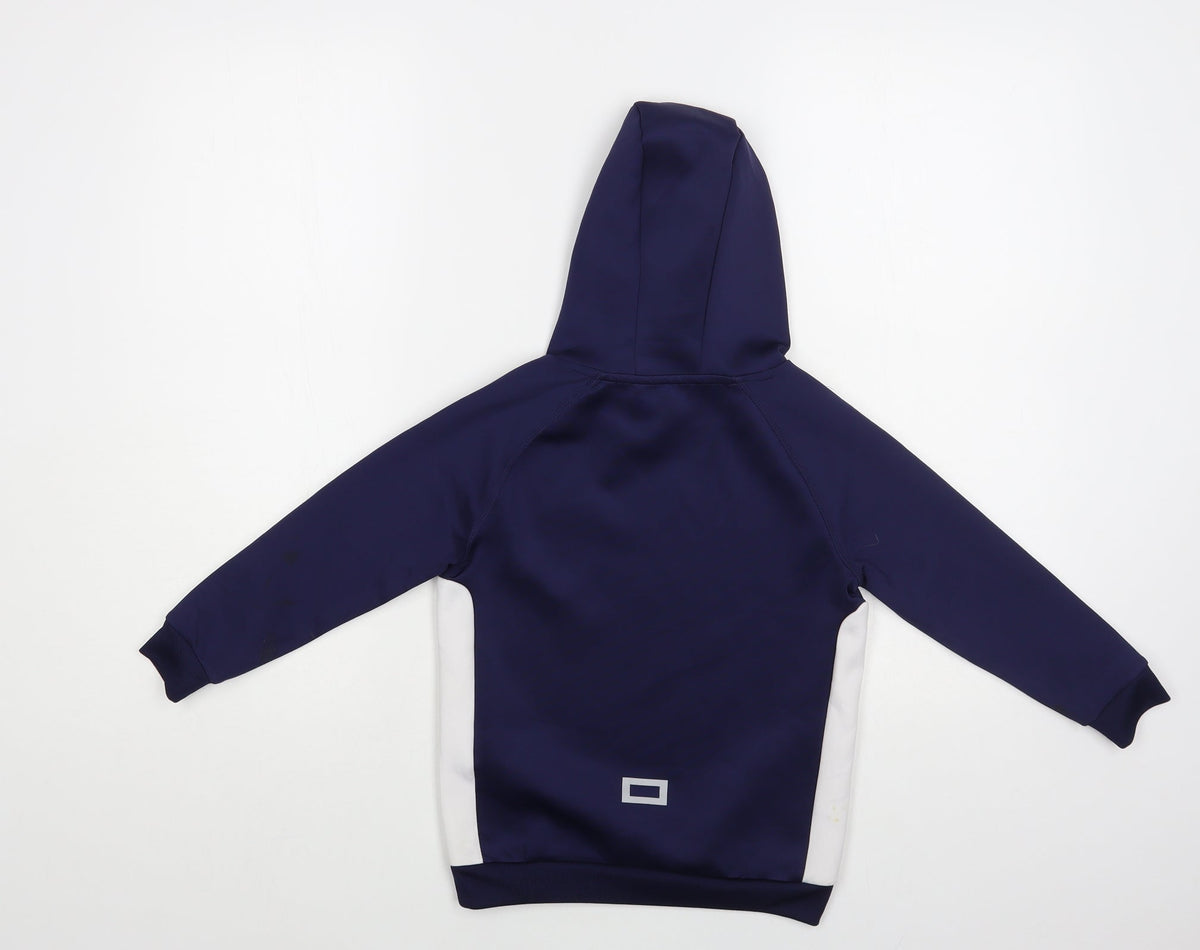 Dunnes Stores Girls Blue Polyester Pullover Hoodie Size 4-5 Years Pullover