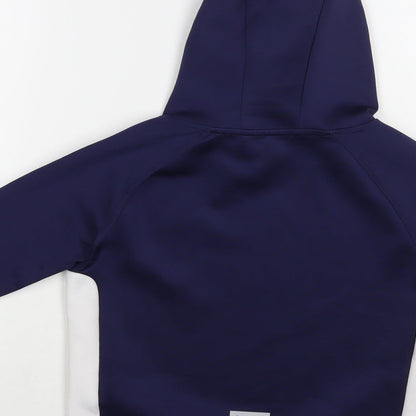 Dunnes Girls Blue Polyester Pullover Hoodie Size 4-5 Years Pullover