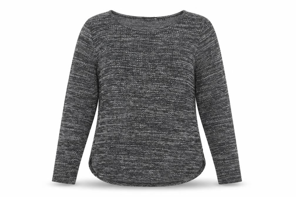 New Look Womens Grey Round Neck Polyester Pullover Jumper Size 8