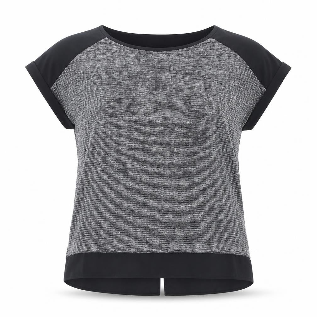Oasis Womens Multicoloured Polyester Basic T-Shirt Size M Scoop Neck