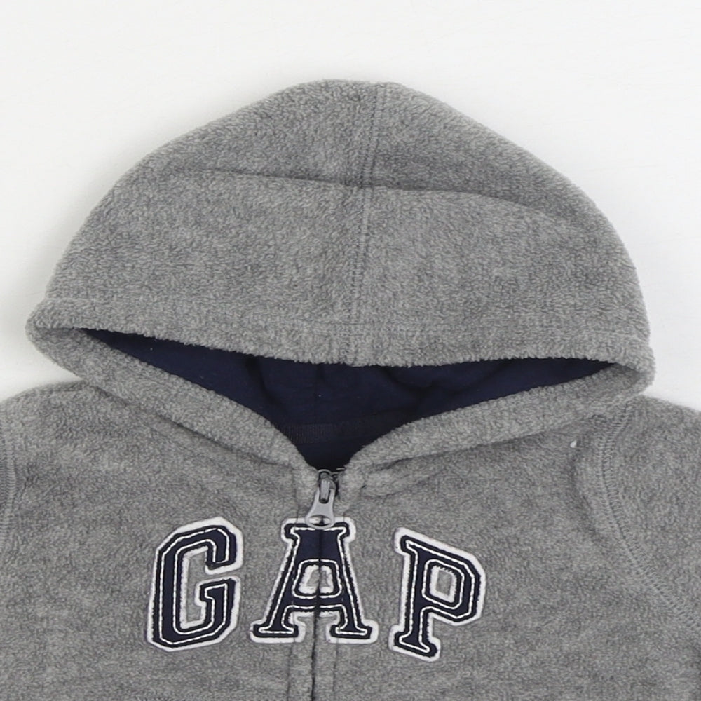 Gap Boys Grey Jacket Size 3-6 Months Zip