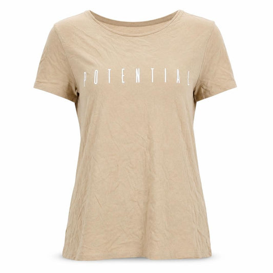 Primark Womens Orange 100% Cotton Basic T-Shirt Size 10 Round Neck - Potential