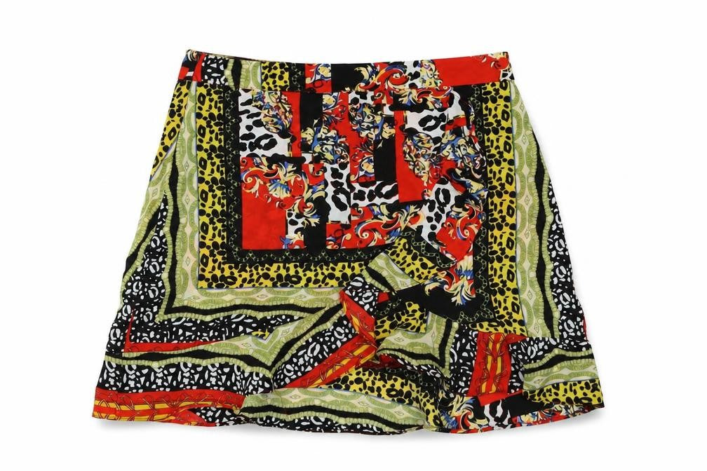 Missi London Womens Multicoloured Geometric Polyester Mini Set Size 14 Zip - Animal Print