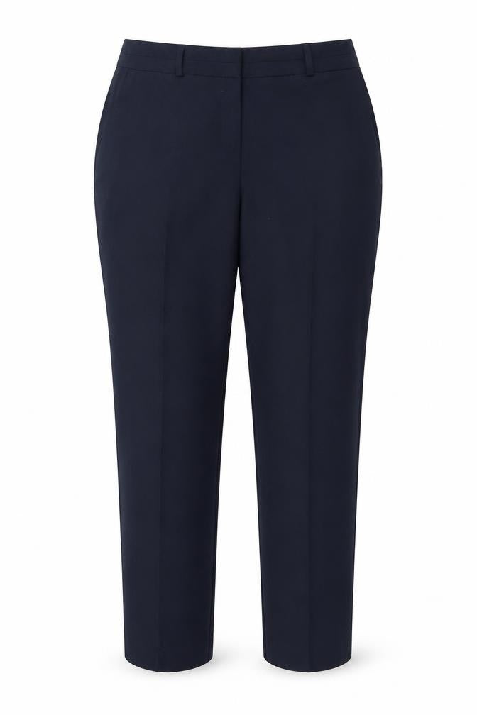 Dunnes Stores Womens Blue Polyester Trousers Size 14 L26 in Regular Zip