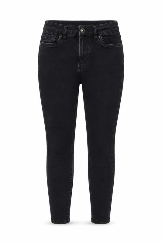 Peacocks Womens Black Cotton Skinny Jeans Size 8 L25 in Regular Zip