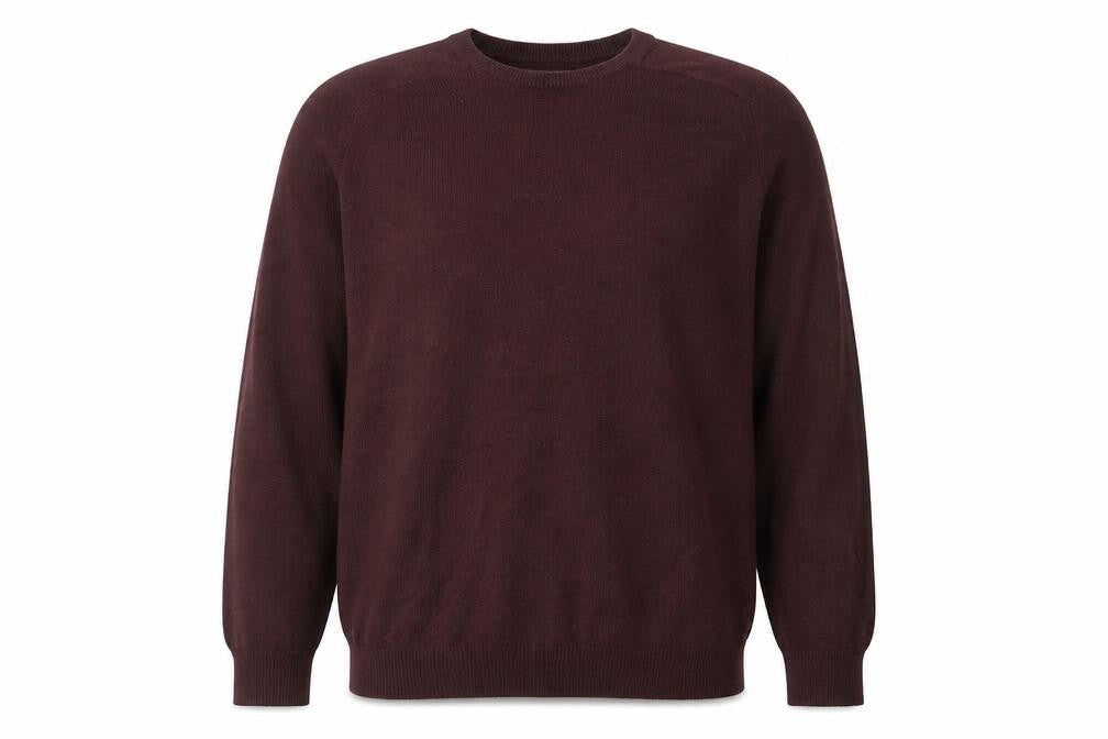 River Island Mens Purple Round Neck Acrylic Pullover Jumper Size L