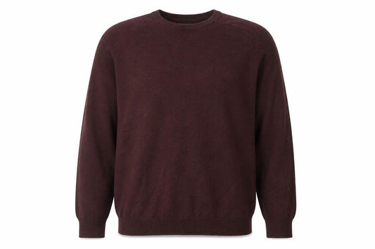 River Island Mens Purple Round Neck Acrylic Pullover Jumper Size L