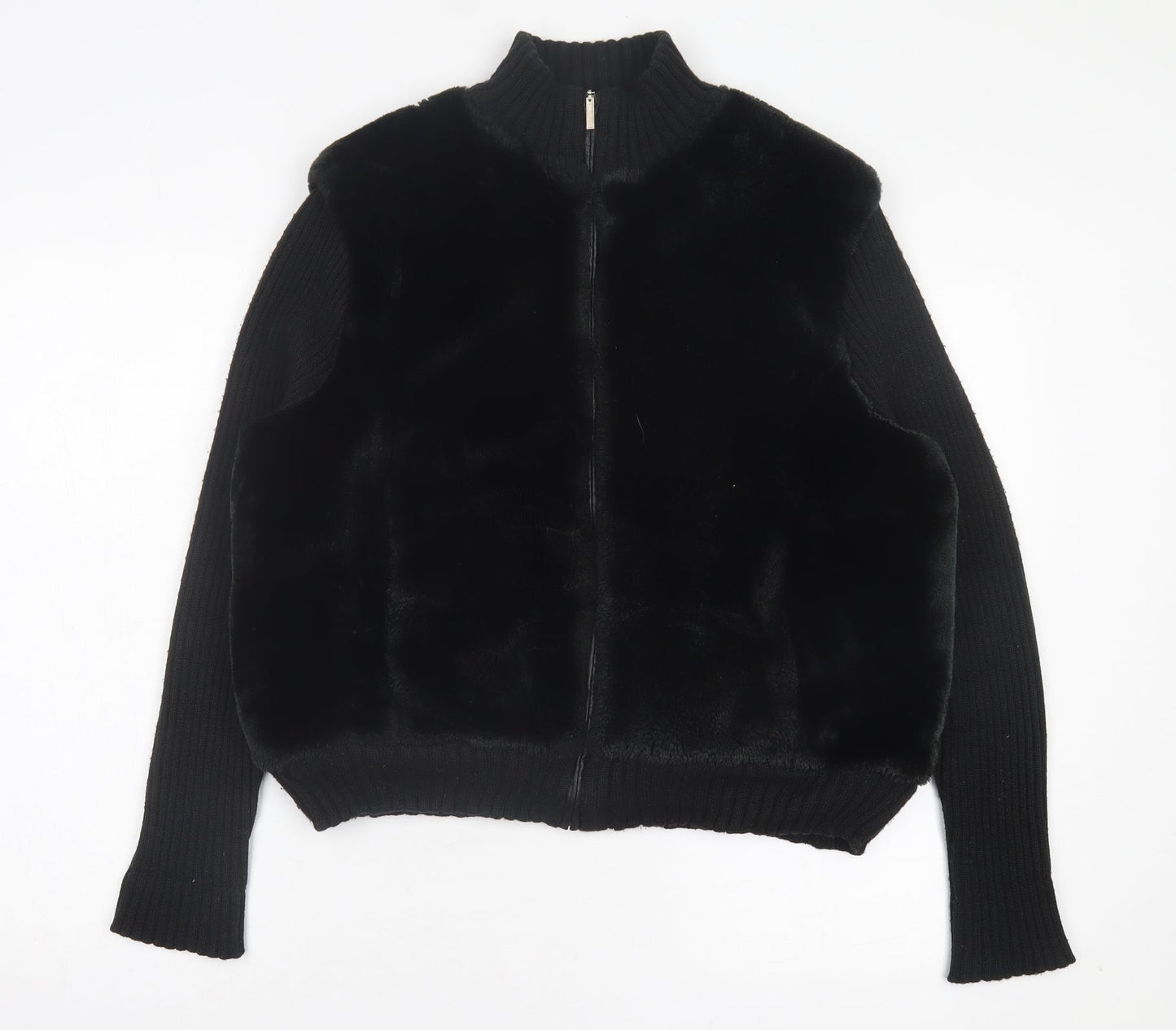 Dunnes Stores Womens Black Jacket Size 18 Zip
