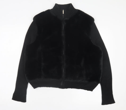Dunnes Stores Womens Black Jacket Size 18 Zip