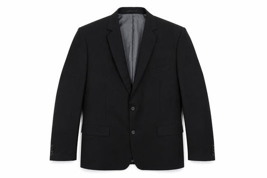 F&F Mens Black Striped Polyester Jacket Blazer Size 44
