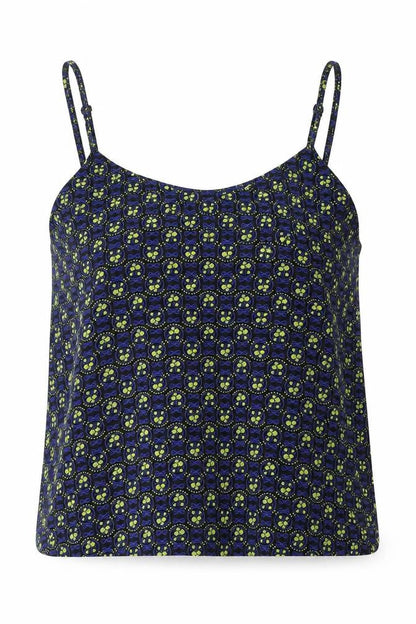 Oasis Womens Blue Polyester Basic Blouse Size 10 Round Neck