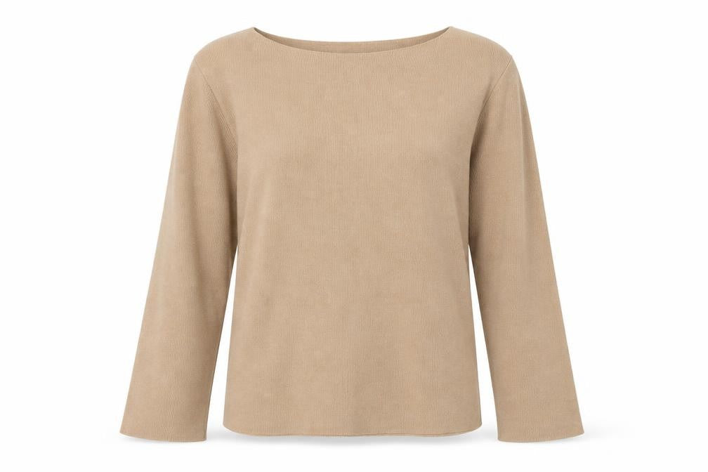 Zara Womens Brown Round Neck Cotton Pullover Jumper Size S