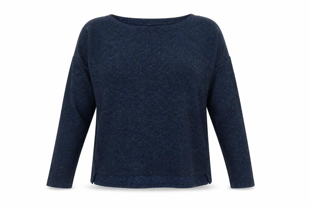Atmosphere Womens Blue Round Neck Polyester Pullover Jumper Size 12