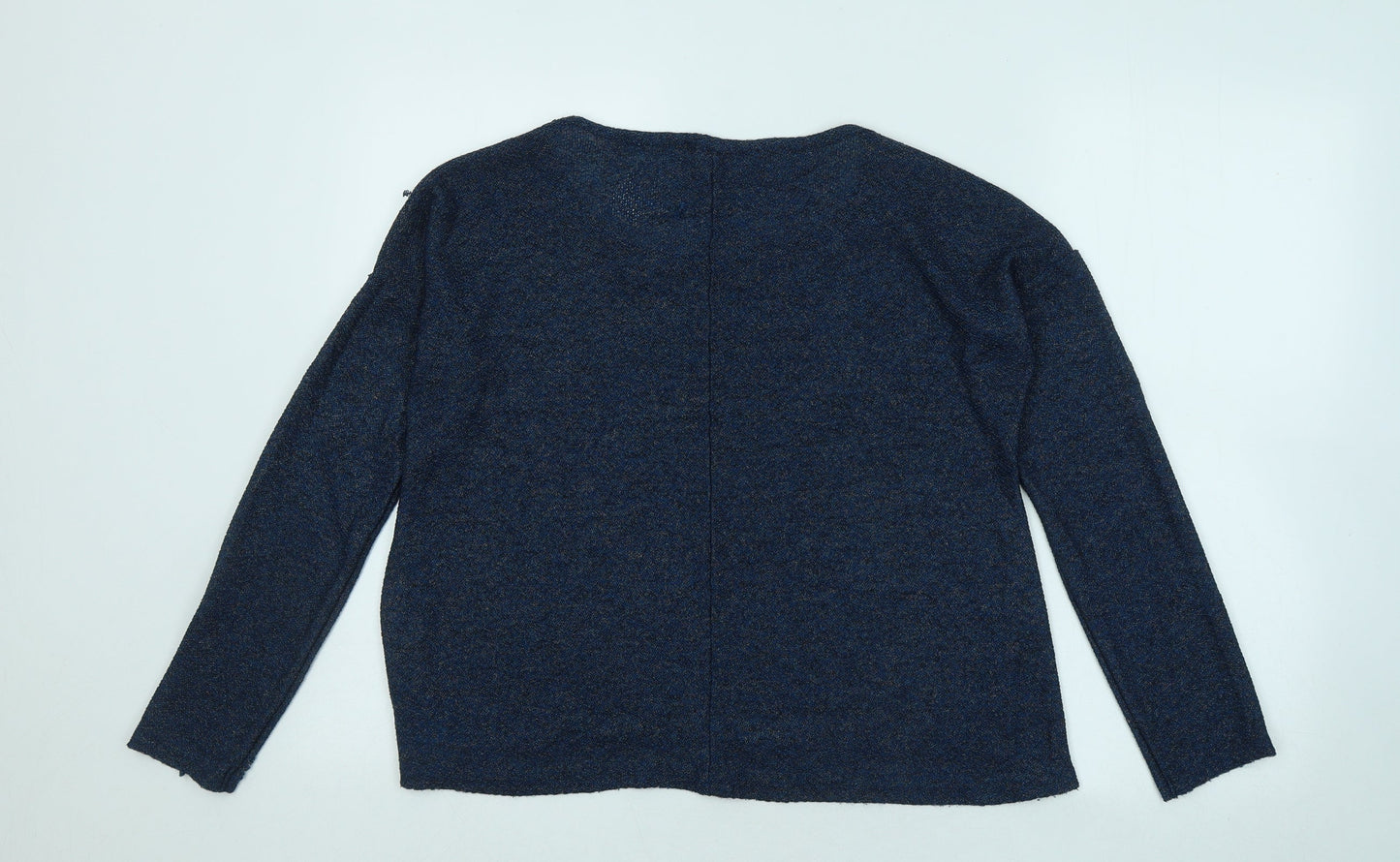 Atmosphere Womens Blue Round Neck Polyester Pullover Jumper Size 12