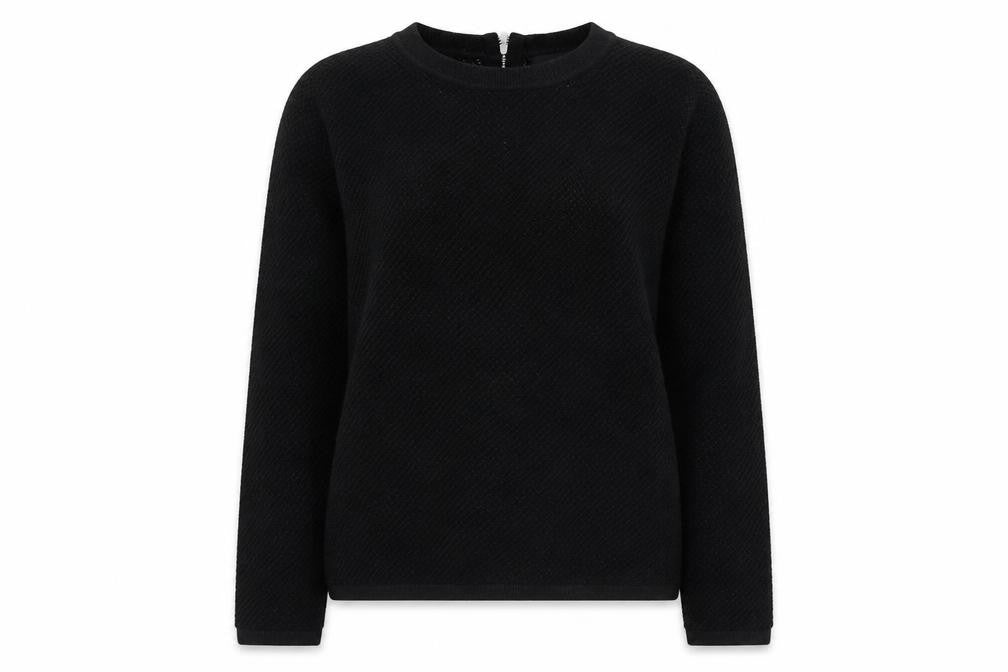 NEXT Womens Black Round Neck Cotton Pullover Jumper Size 10