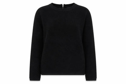Next Womens Black Round Neck Cotton Pullover Jumper Size 10