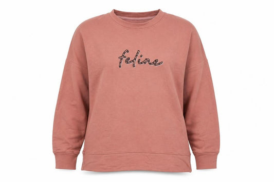 Marks and Spencer Womens Pink Viscose Pullover Sweatshirt Size 12 - Feline