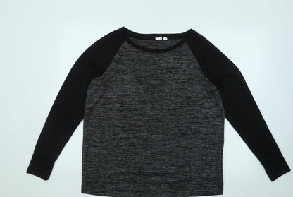 Gap Mens Grey Round Neck Polyester Pullover Jumper Size M