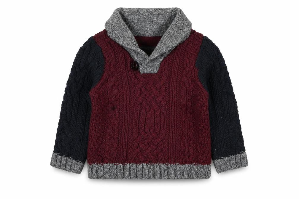 Earlydays Boys Red Acrylic Pullover Jumper Size 3-6 Months Pullover