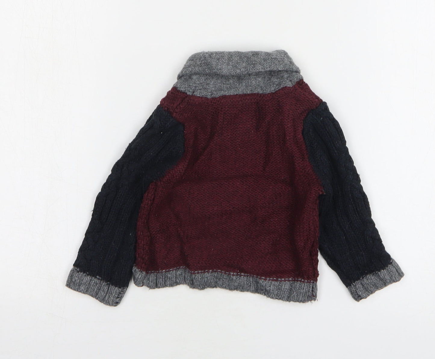 Earlydays Boys Red Acrylic Pullover Jumper Size 3-6 Months Pullover