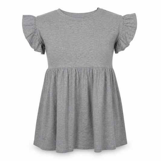 New Look Womens Grey Cotton T-Shirt Dress Size 12 Round Neck