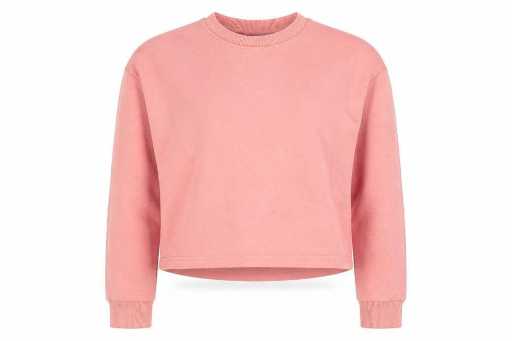 New Look Girls Pink Cotton Pullover Sweatshirt Size 12-13 Years Pullover - Cropped