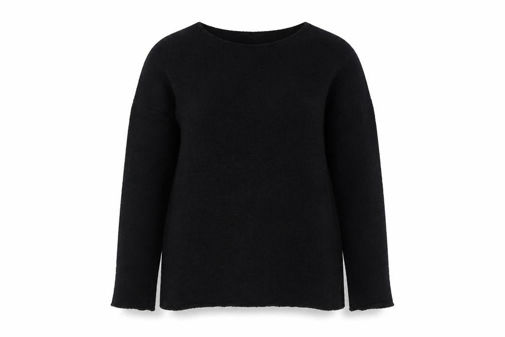 ASOS Womens Black Round Neck Acrylic Pullover Jumper Size S
