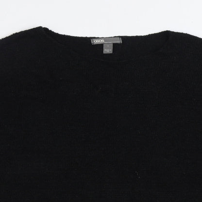 ASOS Womens Black Round Neck Acrylic Pullover Jumper Size S