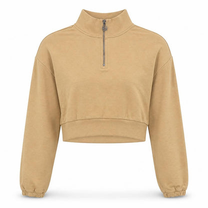 Gilly Hicks Womens Brown Polyester Pullover Sweatshirt Size M Pullover - Cropped