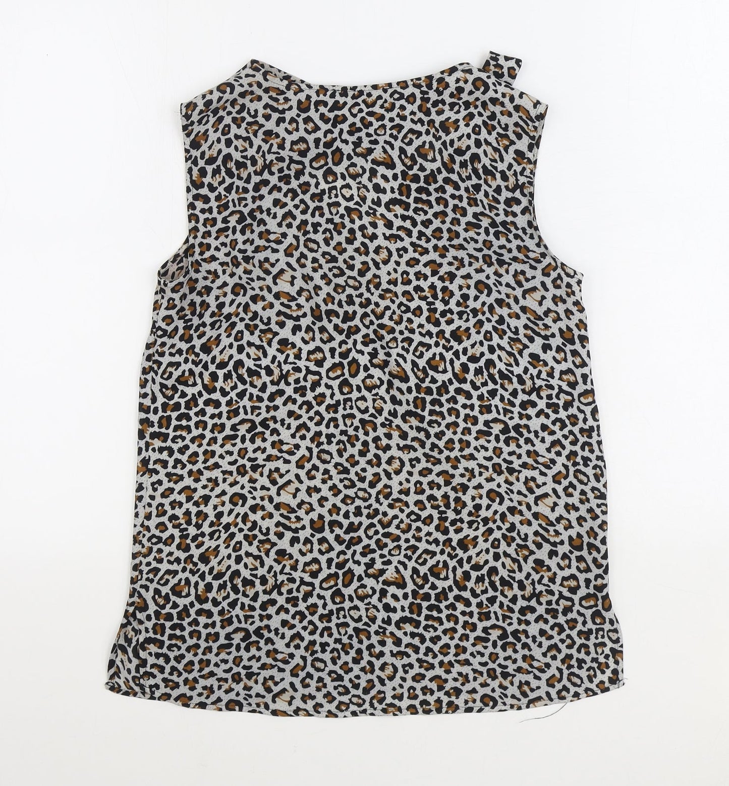 Atmosphere Womens Multicoloured Animal Print Polyester Basic Blouse Size 6 V-Neck