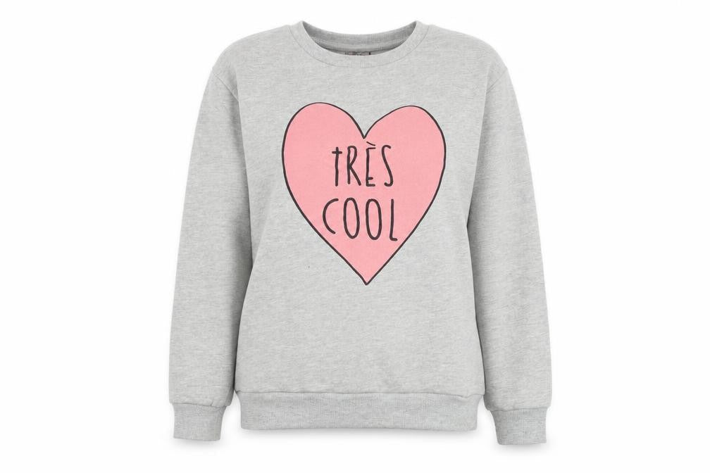Atmosphere Womens Grey Polyester Pullover Sweatshirt Size 6 Pullover - Tres Cool
