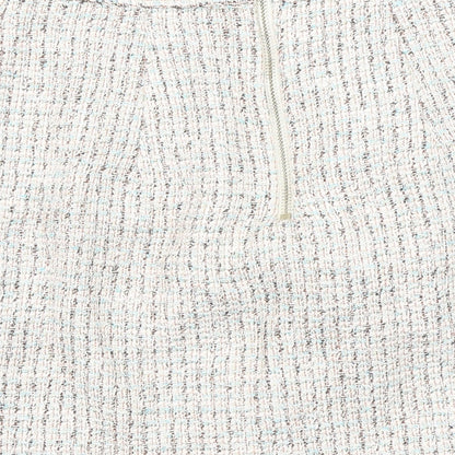 Topshop Womens Multicoloured Cotton Mini Skirt Size 8 Zip