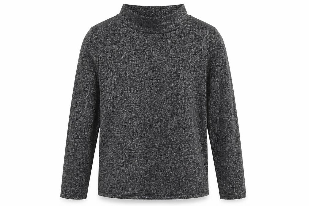 NEXT Girls Black Polyester Basic T-Shirt Size 9 Years High Neck Pullover