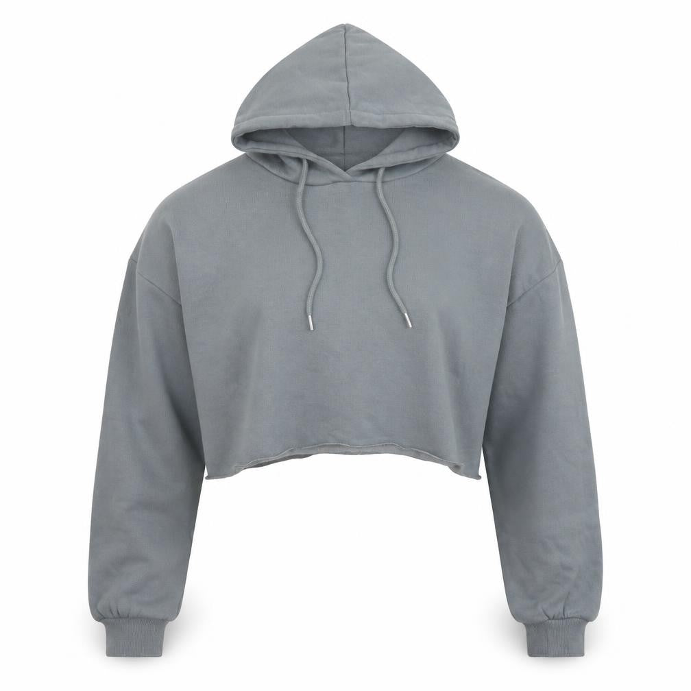Rising Womens Grey Cotton Pullover Hoodie Size M Pullover