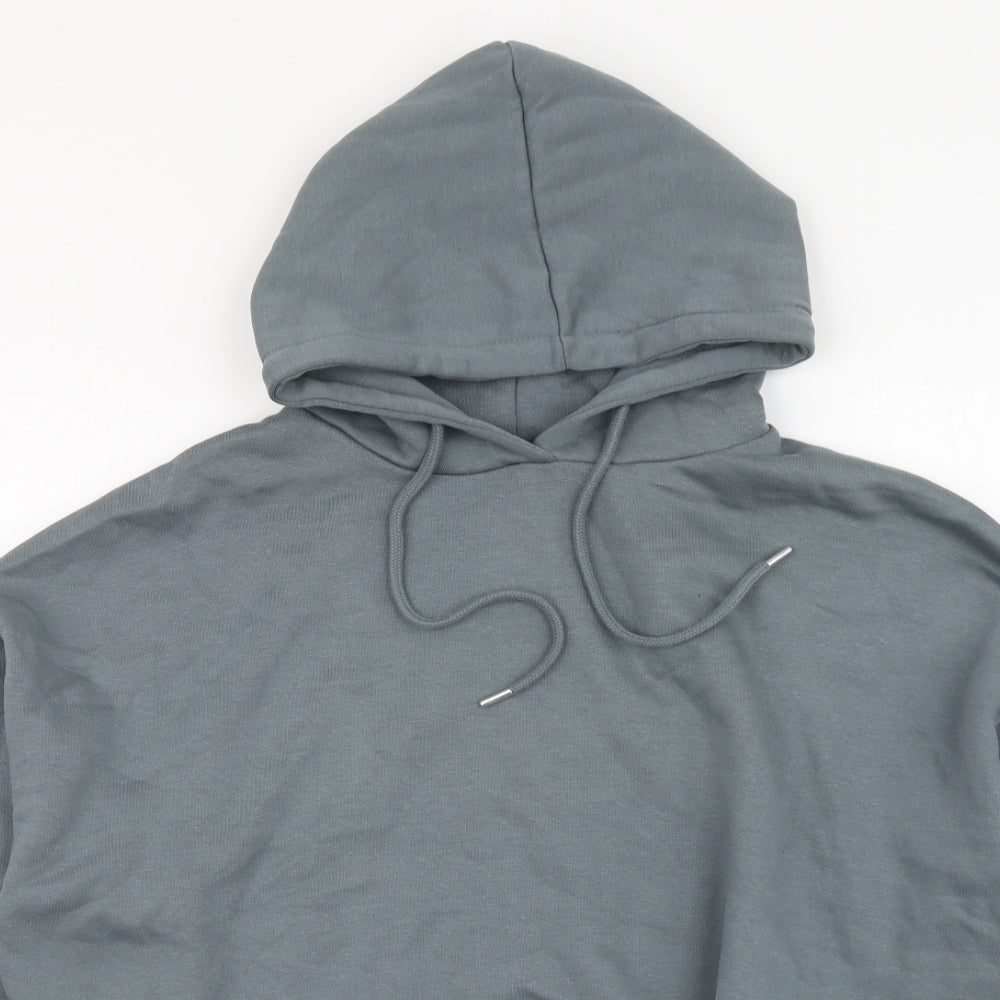 Rising Womens Grey Cotton Pullover Hoodie Size M Pullover
