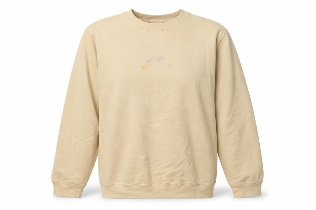 H&L Womens Beige Cotton Pullover Sweatshirt Size L Pullover - Harper