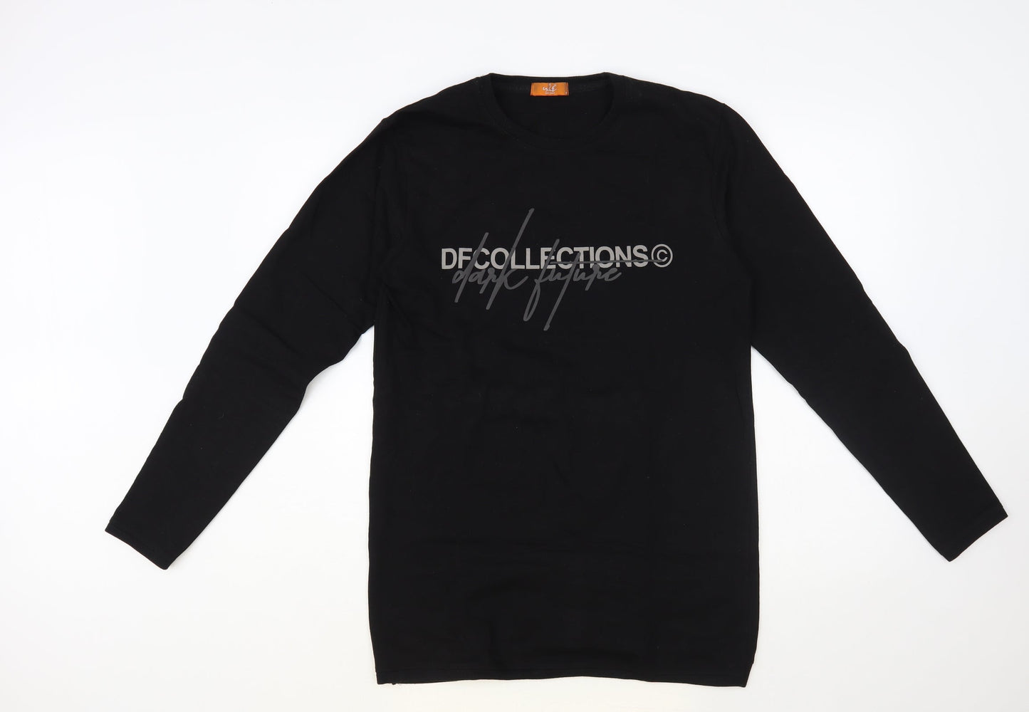 NLF Womens Black Cotton Tunic Sweatshirt Size L Pullover