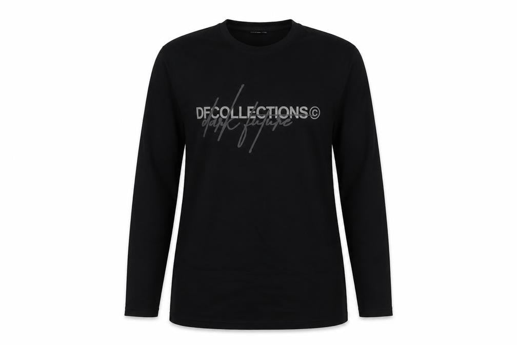 NLF Womens Black Cotton Tunic Sweatshirt Size L Pullover