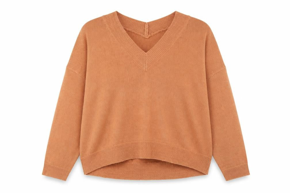 M Lounge Womens Pink V-Neck Acrylic Pullover Jumper Size 20