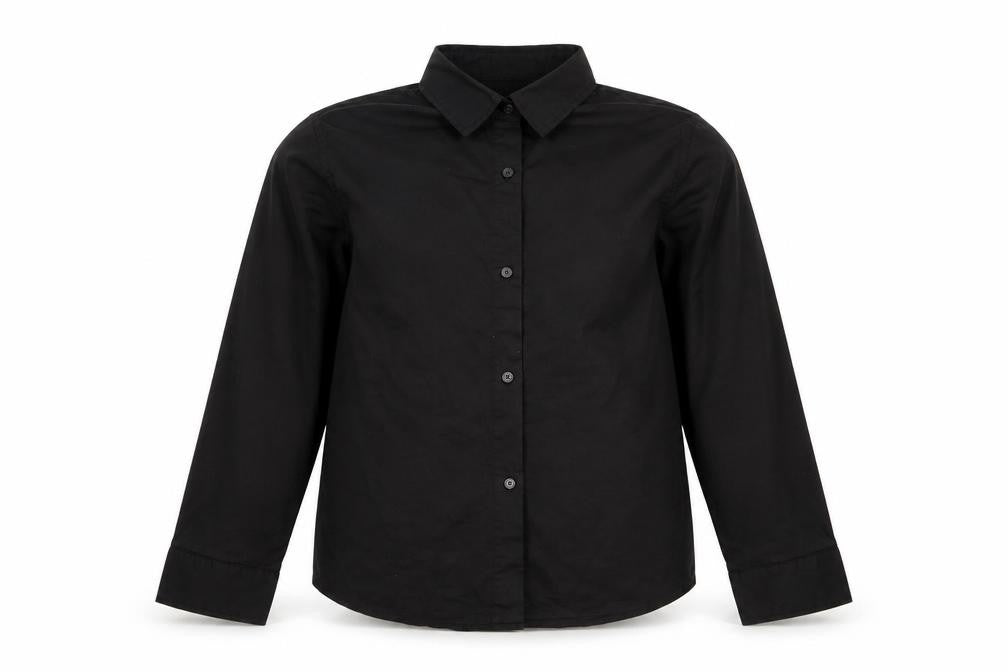 Aimiaimen Girls Blue Cotton Basic Button-Up Size 8-9 Years Collared Button