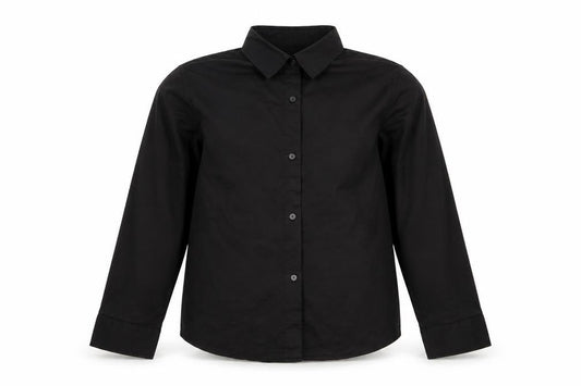 Aimiaimen Girls Blue Cotton Basic Button-Up Size 8-9 Years Collared Button